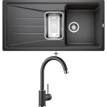Granitový dřez Granitový dřez SET Blanco SONA 6 S antracit + nerezová miska + Blanco MIDA antracit 519415