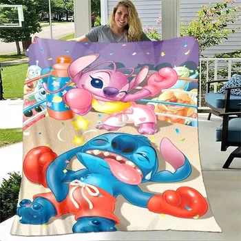 Dětská deka Roztomilá flanelová deka s motivem Stitche - 18,150x200cm