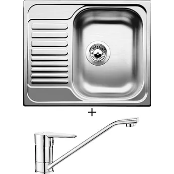 Nerezový dřez Nerezový dřez SET Blanco TIPO 45 S Mini nerez přírodní lesk 516524 + Deante CORIO BFC 060M chrom