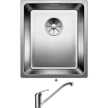 Dřez pod desku SET Blanco ANDANO 340-U nerez hedvábný lesk 522955 + Blanco DARAS chrom 517720