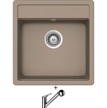 Granitový dřez Granitový dřez SET Schock MONO N-100S Twilight + Schock COSMO 525122 chrom