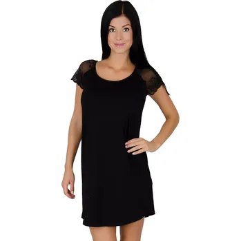 Dámská noční košile Dámská krajková noční košile Estelle De Lafense Barva/Velikost: černá / M