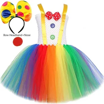 Karnevalový kostým Dětský kostým klauna s tutu sukní - 04,9 let