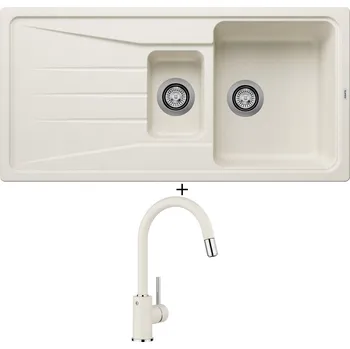 Granitový dřez Granitový dřez SET Blanco SONA 6 S bílá soft 527154 + Blanco MIDA-S bílá soft 526968