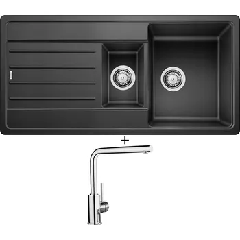 Kuchyňský dřez Granitový dřez SET Blanco LEGRA 6 S antracit 522207 + Blanco MILA chrom 519414