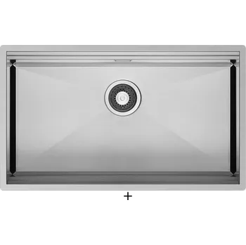 Nerezový dřez Nerezový dřez SET Pyramis ZEUS (70x40) 1B nerez + Pyramis SILVIO chrom