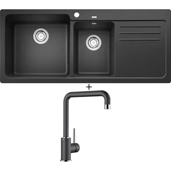 Granitový dřez Granitový dřez SET Blanco NAYA 8 S antracit 519654 + Blanco MILI antracit 523103