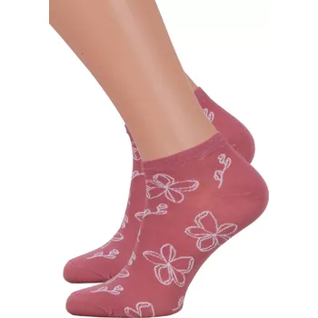 Dámská móda Dámské kotníkové ponožky 114/125 Steven Barva/Velikost: růžová (pink) / 35/37