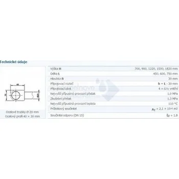 Radiátor Korado KORALUX KRC 1220x450