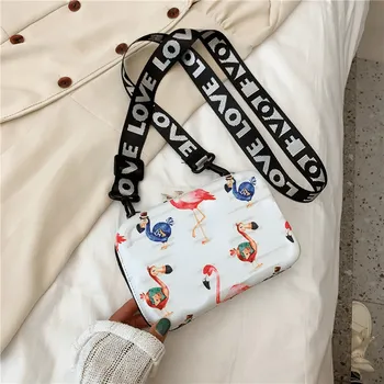 Kabelka Mini kabelka s graffiti - Bílý