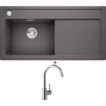Granitový dřez Granitový dřez SET Blanco ZENAR XL 6 S šedá skála 523996 + Blanco MIDA chrom 517742