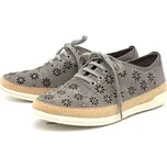 Dámské kožené tenisky 9/9-23600/20 CAPRICE šedé Barva: grey suede, Velikost: 39