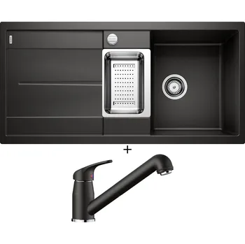 Granitový dřez Granitový dřez SET Blanco METRA 6 S černá s excentrem 525926 + Blanco DARAS-S černá 526153