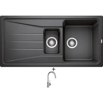 Granitový dřez Granitový dřez SET Blanco SONA 6 S antracit 519852 + Blanco MIDA-S chrom 521454