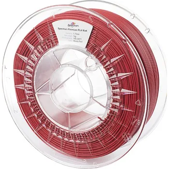 3D tisk Spectrum 3D filament, PLA Matt, 1,75mm, 1000g, 80240, bloody red