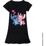 Lilo & Stitch Dívčí noční košilka - "Lilo a Stitch" Barva: Černá, Velikost: 100