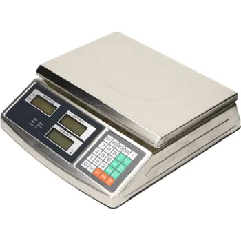 Obchodní váha Nerezová ACS do 30 kg/1 g, 20x30 cm