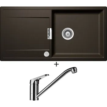 Granitový dřez Granitový dřez SET Schock MONO D-100L Bronze + Schock COSMO 525001 chrom