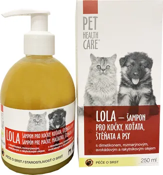 Antiparazitikum pro psa PET HEALTH CARE Lola antiparazitní šampon s dávkovačem pro psy/kočky 250 ml
