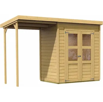 Zahradní domek Karibu Holztechnik Merseburg 2 LG1749 320 x 122 cm natur