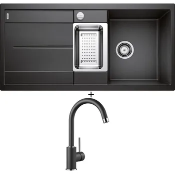 Granitový dřez Granitový dřez SET Blanco METRA 6 S antracit s excentrem 513053 + Blanco MIDA antracit 519415