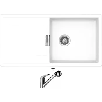 Granitový dřez Granitový dřez SET Schock MONO D-100L Day + Schock COSMO 525122 chrom
