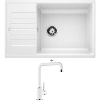 Kuchyňský dřez Granitový dřez SET Blanco ZIA XL 6 S Compact bílá 523277 + Blanco MILI bílá 523107