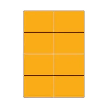 Speciální papír Samolepicí etikety 105 x 74mm, A4 (100 ks) reflexní oranžová