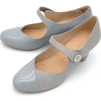 Dámské lodičky Dámské kožené lodičky9/9-24400/20 CAPRICE šedé Barva: lt/grey, Velikost: 39