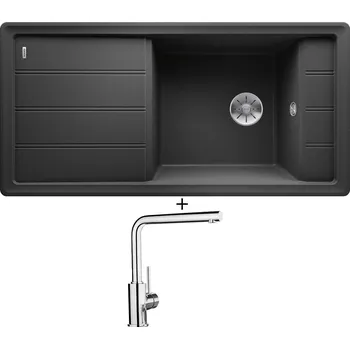 Granitový dřez Granitový dřez SET Blanco FARON XL 6 S antracit 524803 + Blanco MILA chrom 519414