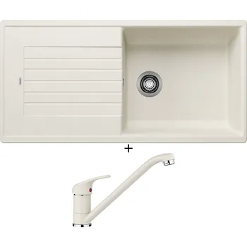 Granitový dřez Granitový dřez SET Blanco ZIA XL 6 S bílá soft 527217 + Blanco DARAS bílá soft 526935