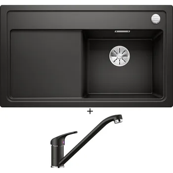 Granitový dřez Granitový dřez SET Blanco ZENAR 45 S černá 526037 + Blanco DARAS černá 526152