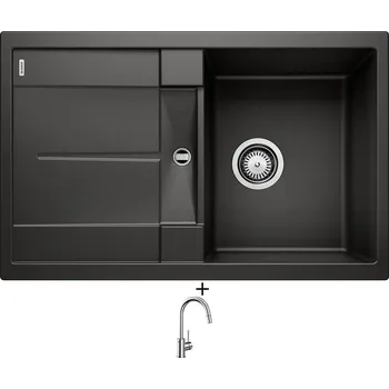 Granitový dřez SET Blanco METRA 45 S černá 525915 + Blanco MIDA-S chrom 521454