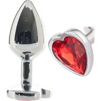 Anální šperk CalExotics Jewel Large Ruby Heart Plug