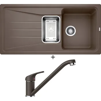 Granitový dřez Granitový dřez SET Blanco SONA 6 S kávová + nerezová miska + Blanco DARAS kávová 517729