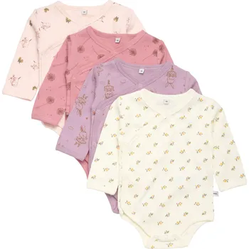 BODY PIPPI ZAVINOVACÍ 4 KS, DUSTY ROSE Velikost: 80