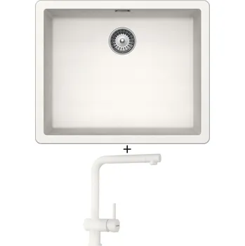 Granitový dřez Dřez pod desku SET Schock GREENWICH N-100L U Polaris + Schock EPOS 540027 Polaris