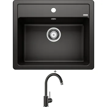 Granitový dřez Granitový dřez SET Blanco LEGRA 6 černá 526084 + Blanco MIDA černá 526145