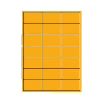 Speciální papír Samolepicí etikety 66 x 40 mm, A4 - reflexní oranžové (100 ks)