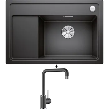 Granitový dřez Granitový dřez SET Blanco ZENAR XL 6 S Compact antracit 523774 + Blanco MILI antracit 523103