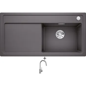 Granitový dřez Granitový dřez SET Blanco ZENAR XL 6 S šedá skála 523965 + Blanco MIDA-S chrom 521454