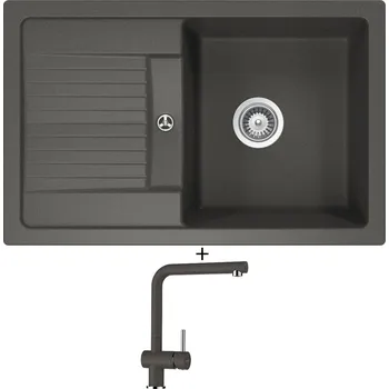 Granitový dřez Granitový dřez SET Schock LIMA D-100S Asphalt + Schock EPOS 540000 Asphalt