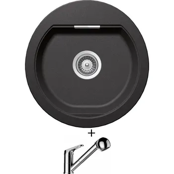 Granitový dřez Granitový dřez SET Schock MONO R-100 Stone + Schock COSMO 525122 chrom