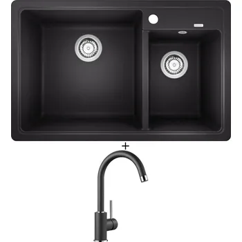 Granitový dřez Granitový dřez SET Blanco LEGRA 8 antracit 526224 + Blanco MIDA antracit 519415