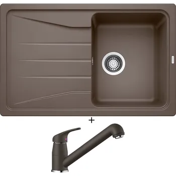 Granitový dřez Granitový dřez SET Blanco SONA 45 S kávová 519670 + Blanco DARAS-S kávová 517740