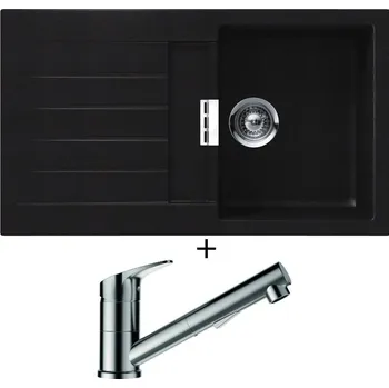 Granitový dřez Granitový dřez SET Schock SIGNUS D-100 Puro + Schock EVINAS 577120 nerez