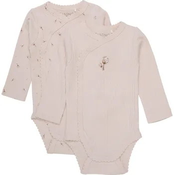 Kojenecký body BODY FIXONI ZAVINOVACÍ S PAMPELIŠKAMI 2 KS, SILVER PEONY Velikost: 50