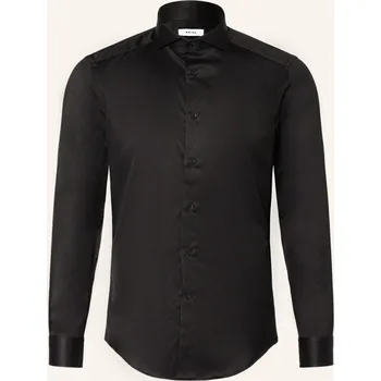 Pánská košile Reiss Pánská Košile Storm Slim Fit, černá, 40