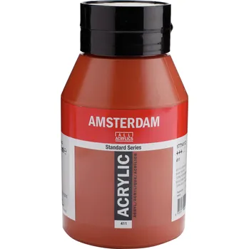 Vodová barva Akrylová barva Amsterdam Standard - 411 Burnt Sienna Objem: 1000 ml