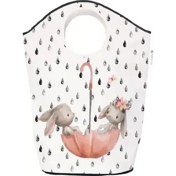 Koš na prádlo Koš na prádlo a hračky Forest School-Bunnies in the Rain (80l) - SLEVA 3% s kodem radost25